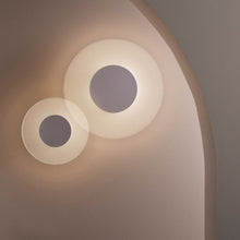 Load image into Gallery viewer, Halftone Bath Wall Light in Detail.

