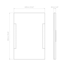Load image into Gallery viewer, Imola LED Illuminated Mirror - line drawing.
