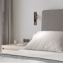 Load image into Gallery viewer, Keta LED Wall Light in bedroom.

