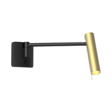 Load image into Gallery viewer, Leda Swing Arm Wall Light in Matt Gold.
