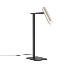 Load image into Gallery viewer, Leda Table Lamp in Matt Nickel.
