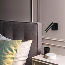 Load image into Gallery viewer, Leda Wall Light in bedroom.

