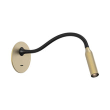 Load image into Gallery viewer, Lucca LED Recessed Wall Light in Matt Gold.

