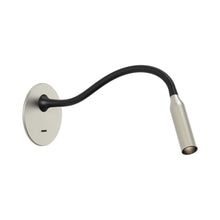 Load image into Gallery viewer, Lucca LED Recessed Wall Light in Matt Nickel.
