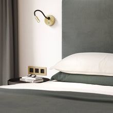 Load image into Gallery viewer, Lucca LED Surface Wall Light in bedroom.
