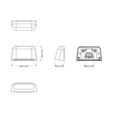 Load image into Gallery viewer, Mast Wall Light - line drawing.
