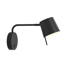 Load image into Gallery viewer, Miura LED Swing Arm Wall Light in Matt Black/Matt Black.
