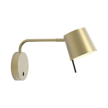 Load image into Gallery viewer, Miura LED Swing Arm Wall Light in Matt Gold/Matt Gold.
