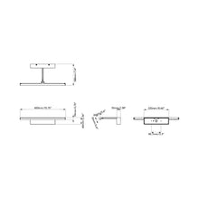 Load image into Gallery viewer, Mondrian LED Wall Light - line drawing.
