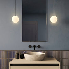 Load image into Gallery viewer, Nara LED Pendant Light in bathroom.
