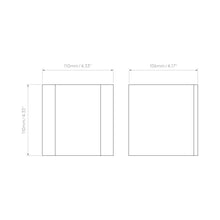 Load image into Gallery viewer, Oslo Outdoor LED Wall Light - line drawing.
