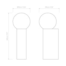 Load image into Gallery viewer, Otona Bath Wall Light - line drawing.
