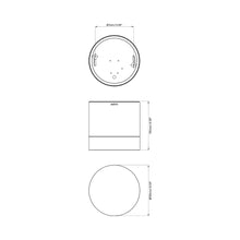 Load image into Gallery viewer, Ottawa Flush Mount Ceiling Light - line drawing.
