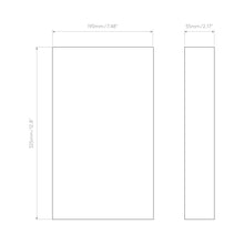 Load image into Gallery viewer, Rio LED Wall Light - line drawing.
