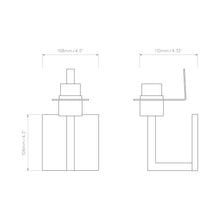 Load image into Gallery viewer, Riva Wall Light - line drawing.

