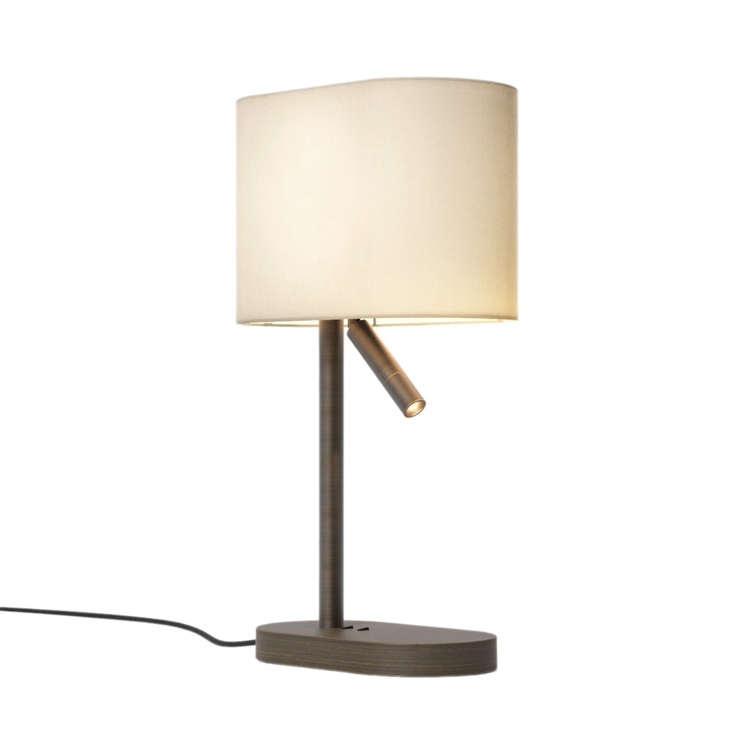 Venn Reader Table Lamp in Bronze.