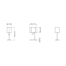 Load image into Gallery viewer, Venn Reader Table Lamp - line drawing.
