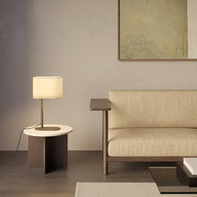 Load image into Gallery viewer, Venn Table Lamp in living room.
