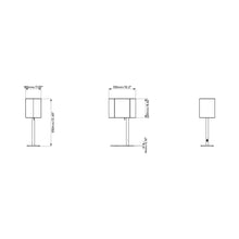 Load image into Gallery viewer, Venn Table Lamp - line drawing.
