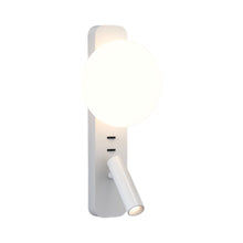 Load image into Gallery viewer, Zeppo Reader Wall Light in Matt White.
