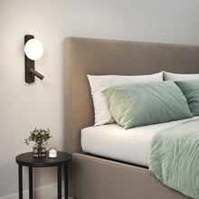 Load image into Gallery viewer, Zeppo Reader Wall Light in bedroom.
