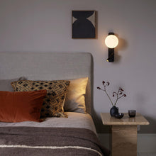 Load image into Gallery viewer, Zeppo Reader Wall Light in bedroom.
