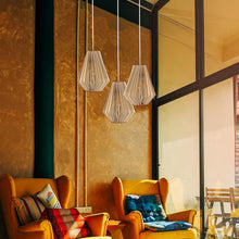 Load image into Gallery viewer, Ambre Pendant Light in living room.
