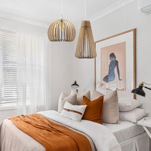 Load image into Gallery viewer, Atlas Pendant Light in bedroom.
