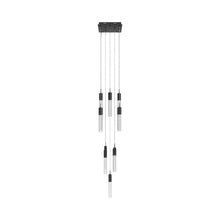 Load image into Gallery viewer, The Original Glacier Snow Pendant Light in Black (13-Light).
