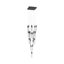 Load image into Gallery viewer, The Original Glacier Snow Pendant Light in Black (25-Light).
