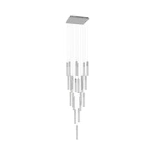 Load image into Gallery viewer, The Original Glacier Snow Pendant Light in Chrome (25-Light).
