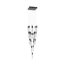 Load image into Gallery viewer, The Original Glacier Snow Pendant Light in Dark Bronze (25-Light).
