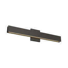 Load image into Gallery viewer, Bau LED Bath Vanity Light in Nightshade Black.
