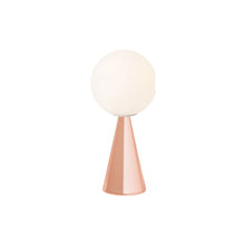 Load image into Gallery viewer, Bilia Table Lamp in Glossy Copper (Small).

