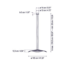 Load image into Gallery viewer, Mediterrània LED Pendant Light - line drawing.
