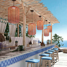 Load image into Gallery viewer, Nans Outdoor LED Pendant Light in Outside Area.
