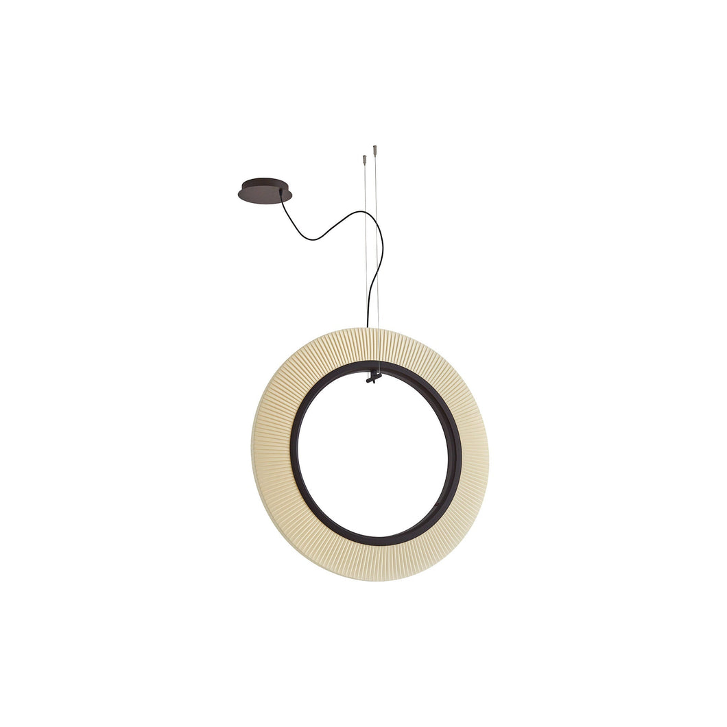 Roda LED Vertical Pendant Light in Cream (35.43-Inch/0-10V)