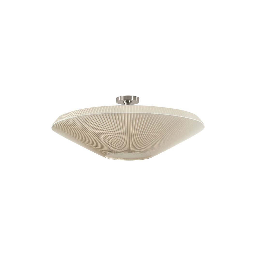 Siam Semi Flush Mount Ceiling Light in Cream Translucent (31.5-Inch/Small)