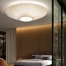 Load image into Gallery viewer, Siam Semi Flush Mount Ceiling Light in bedroom.
