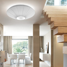 Load image into Gallery viewer, Siam Semi Flush Mount Ceiling Light in living room.
