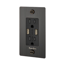Load image into Gallery viewer, 1G Combination Duplex Outlet with 2 USB Ports.
