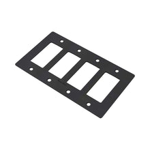 Load image into Gallery viewer, Polycarbonate Wall Plate in Black (4-Gang).
