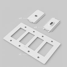 Load image into Gallery viewer, Polycarbonate Wall Plate in Detail.
