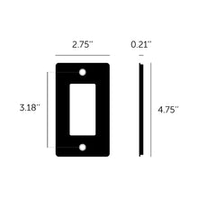 Load image into Gallery viewer, Polycarbonate Wall Plate - line drawing.
