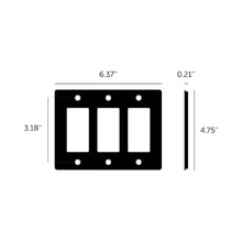 Load image into Gallery viewer, Polycarbonate Wall Plate - line drawing.
