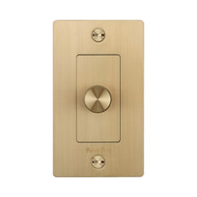 Load image into Gallery viewer, 1G Dimmer Switch in Brass (Logo).
