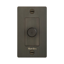 Load image into Gallery viewer, 1G Dimmer Switch in Smoked Bronze (Logo).
