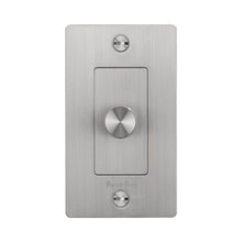 Load image into Gallery viewer, 1G Dimmer Switch in Steel (Logo).

