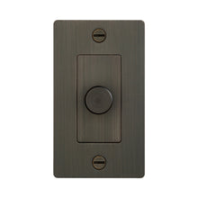 Load image into Gallery viewer, 1G Dimmer Switch in Smoked Bronze (Without Logo).
