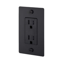 Load image into Gallery viewer, 1G Duplex Outlet in Black (Without Logo).
